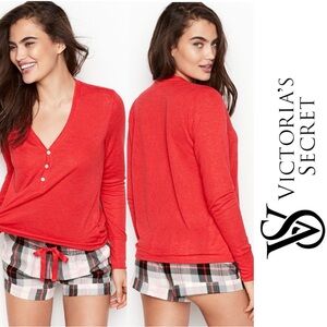 Victoria's Secret | Holiday Pink Plaid Striped Sleep Shorts | Size Medium